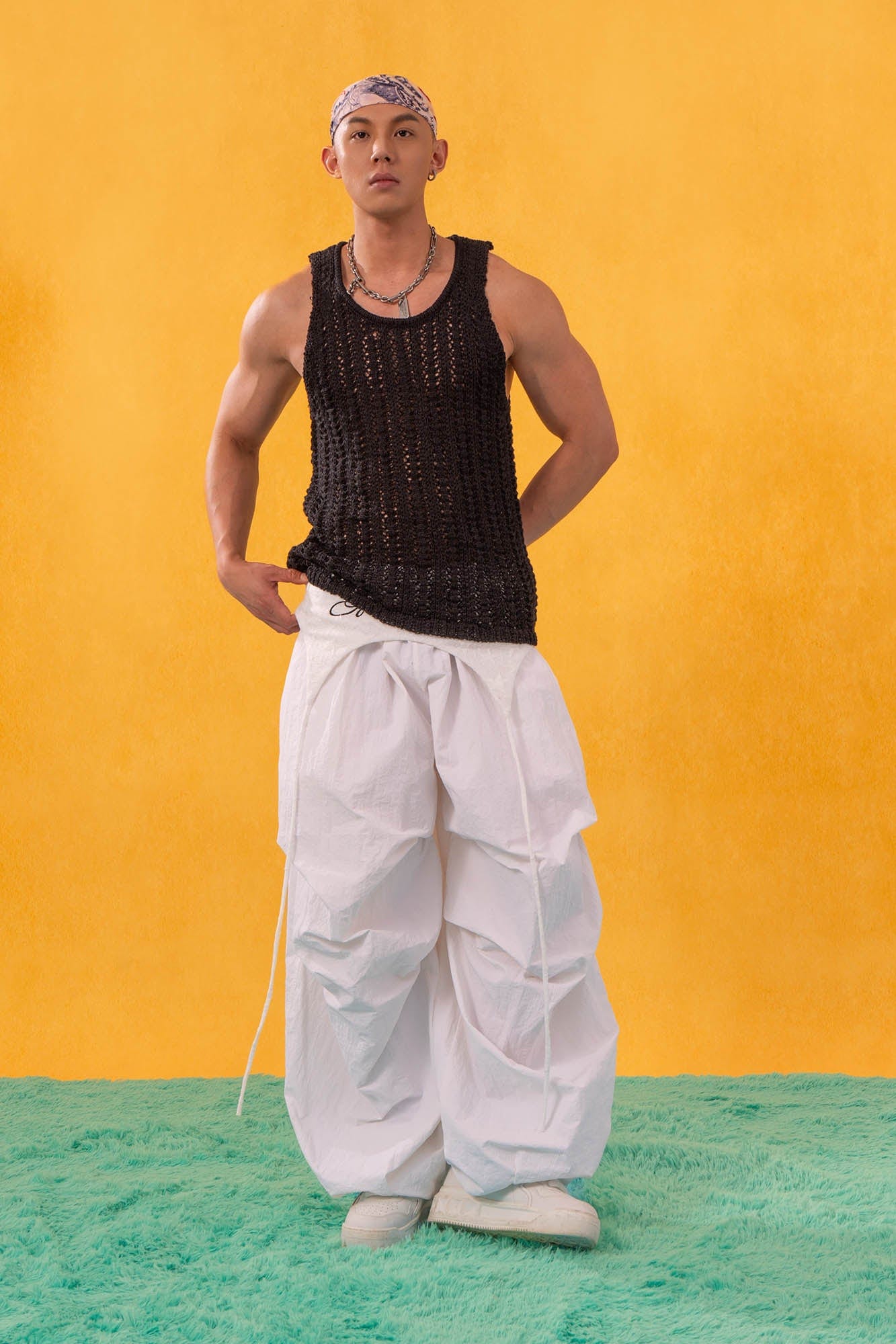 CLP Knitted Tank Top-Tank Top-M-Black-Free Shipping Leatheretro