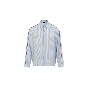 OVDY Minimal Stripe Long-Sleeve Shirt-Shirt-S-Blue-Free Shipping Leatheretro