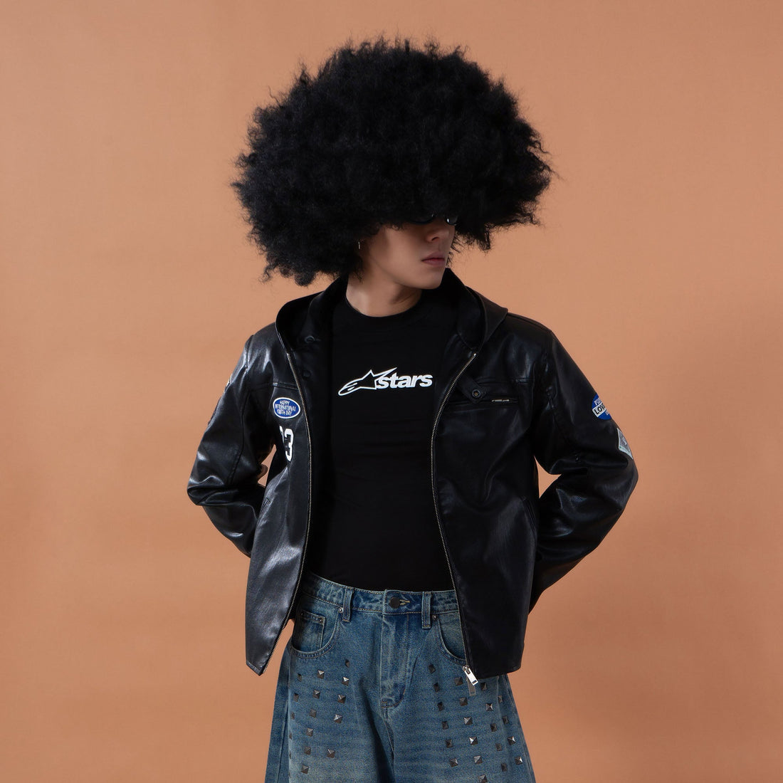 CLP Badge Patch Hooded PU Jacket-Jacket-M (Preorder)-Free Shipping Leatheretro