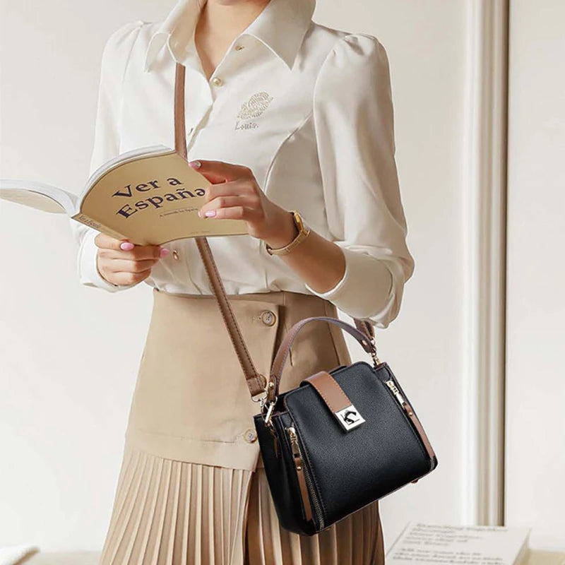 Fashion Crossbody Bag High-End Shoulder Purse-Handbags-Blue-Free Shipping Leatheretro