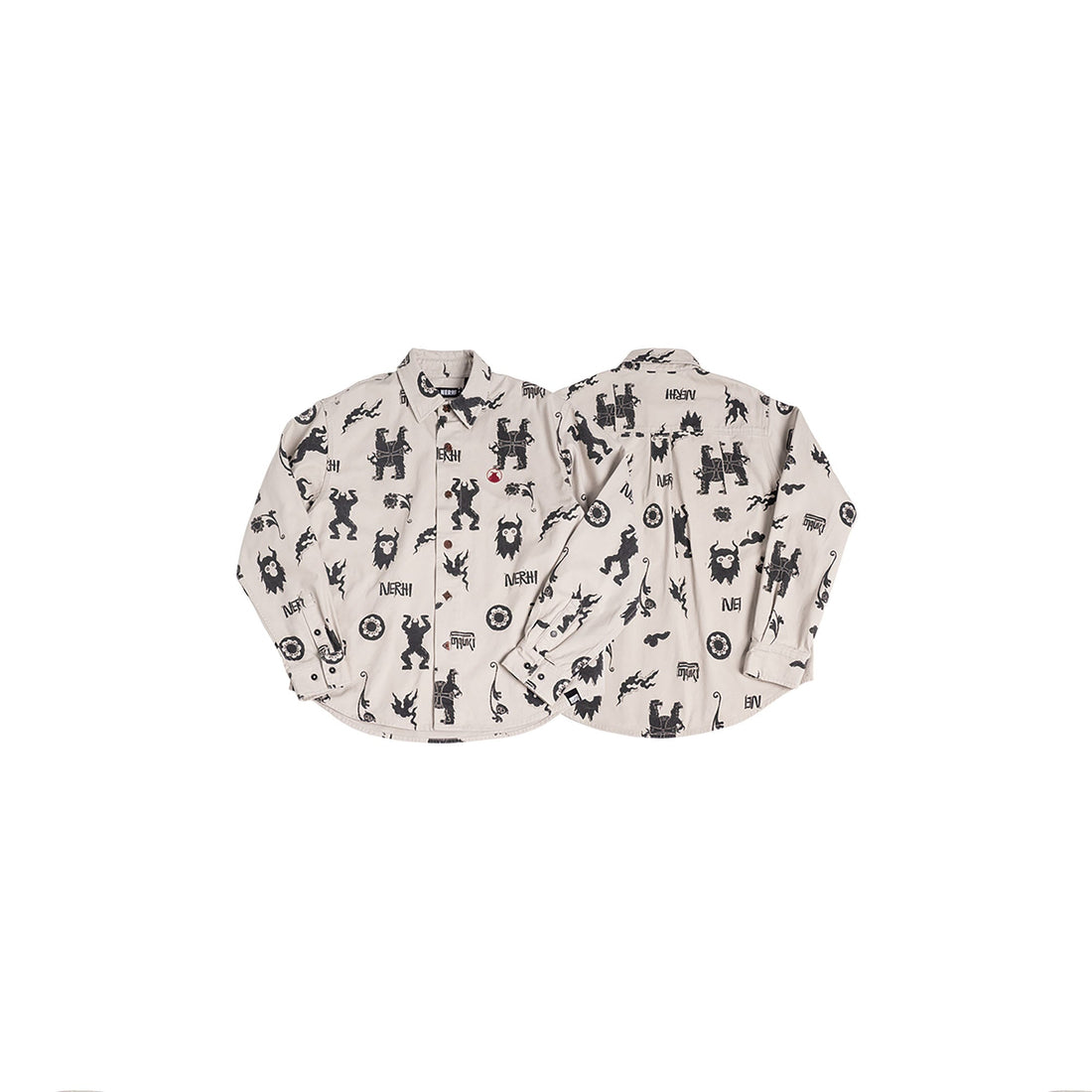 NERHI Tribal Totem Full-Print Shirt-Shirt-S-Multicolor (Preorder)-Free Shipping Leatheretro