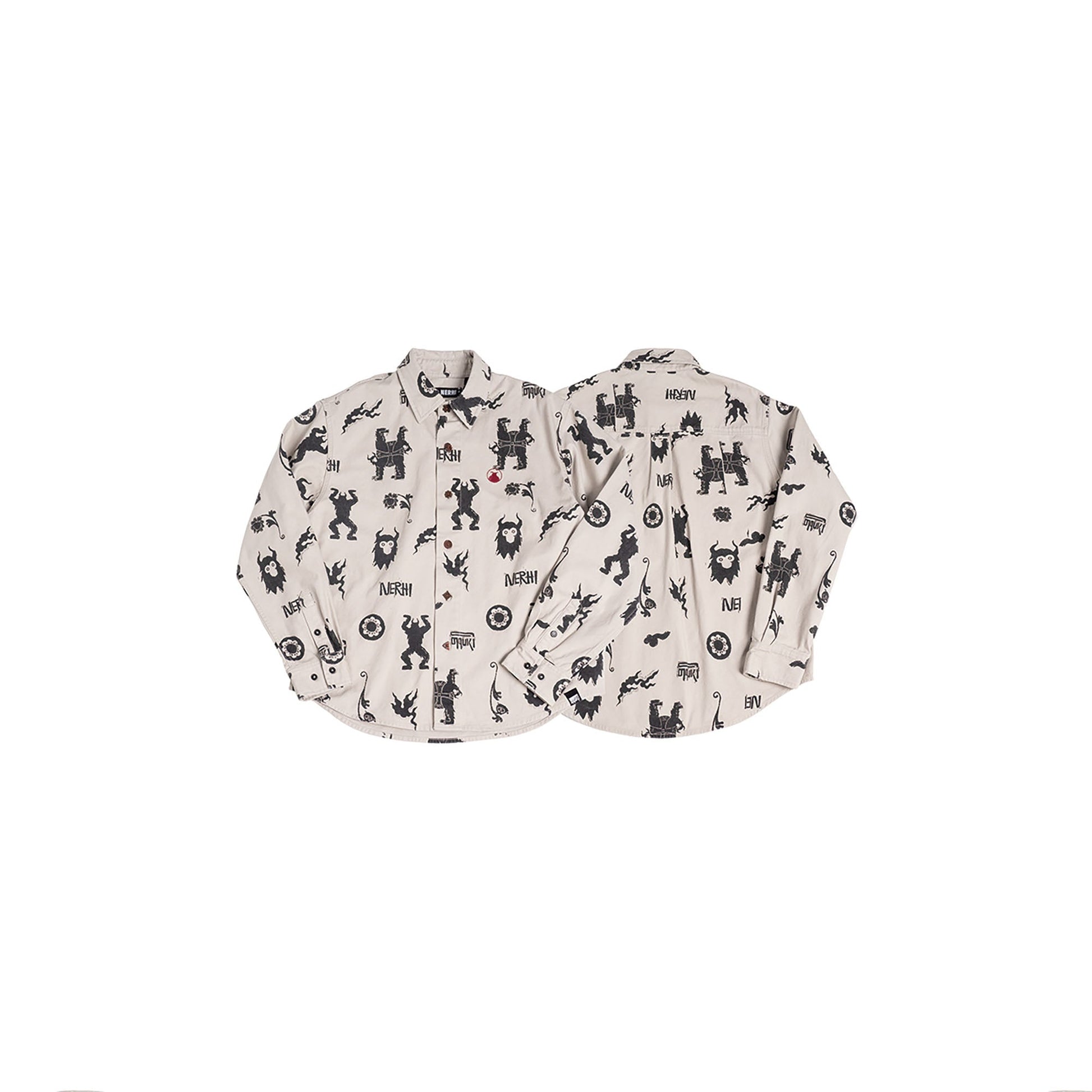 NERHI Tribal Totem Full-Print Shirt-Shirt-S-Multicolor (Preorder)-Free Shipping Leatheretro