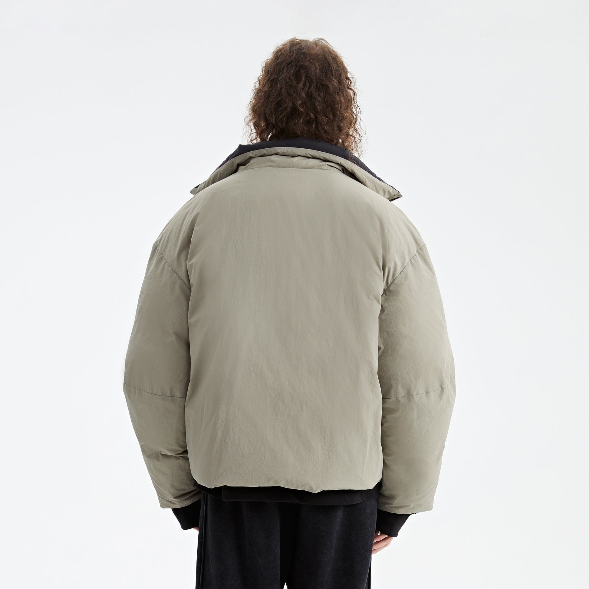 ORGANIC EMOTION Reversible Oversized Waterproof Down Jacket-Jacket-Black-M-Free Shipping Leatheretro