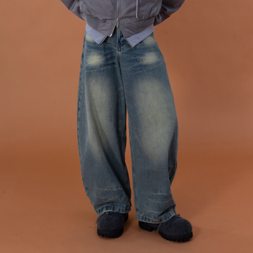 CLP Retro Washed Barrel Jeans-Jeans-M-Free Shipping Leatheretro