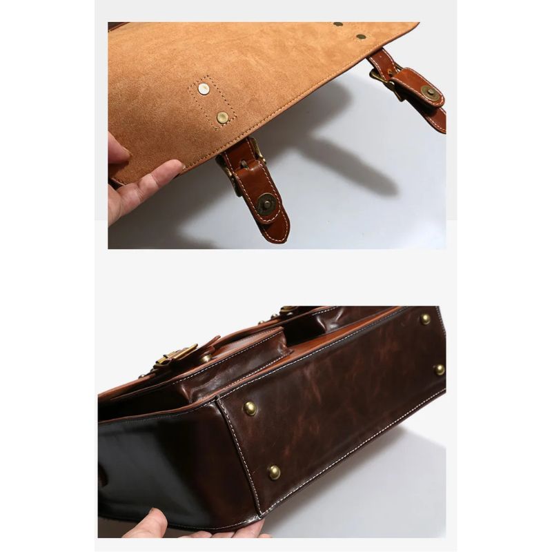Retro Leather Women backpacks Shoulder Bag - Laptop Business Handbags-Backpacks-Black-Small-Free Shipping Leatheretro