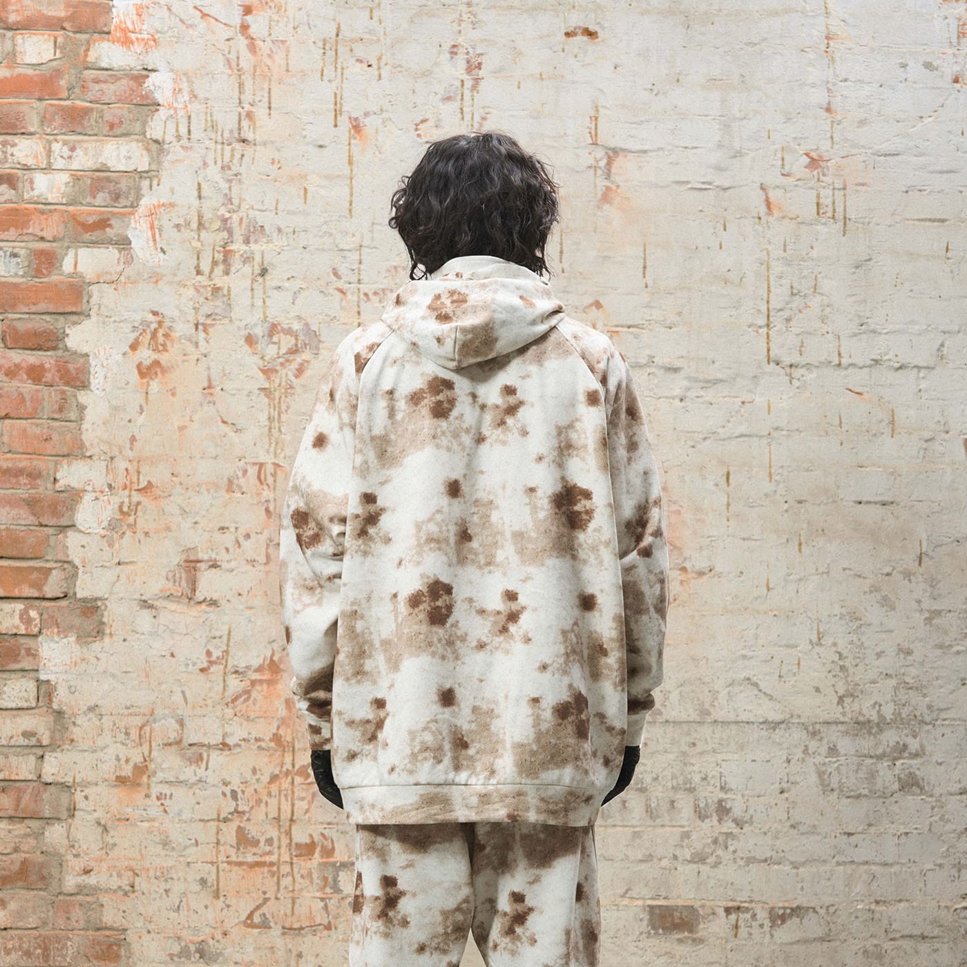 RELABEL Washed Cement-Dyed Double-Hat Zip-Up Hoodie-Hoodie-S-Free Shipping Leatheretro