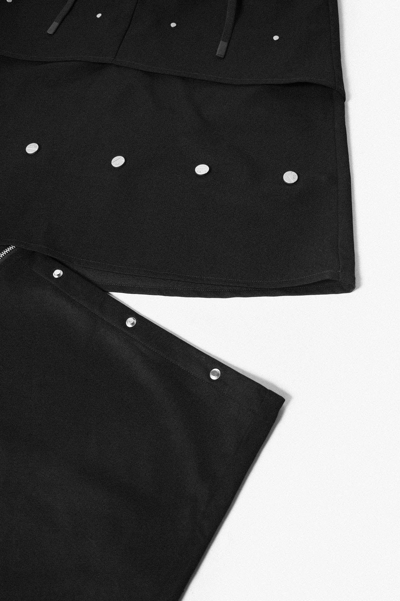 RELABEL Layered Detachable Snap-Fastener Long Skirt-Pants-XS-S-Free Shipping Leatheretro