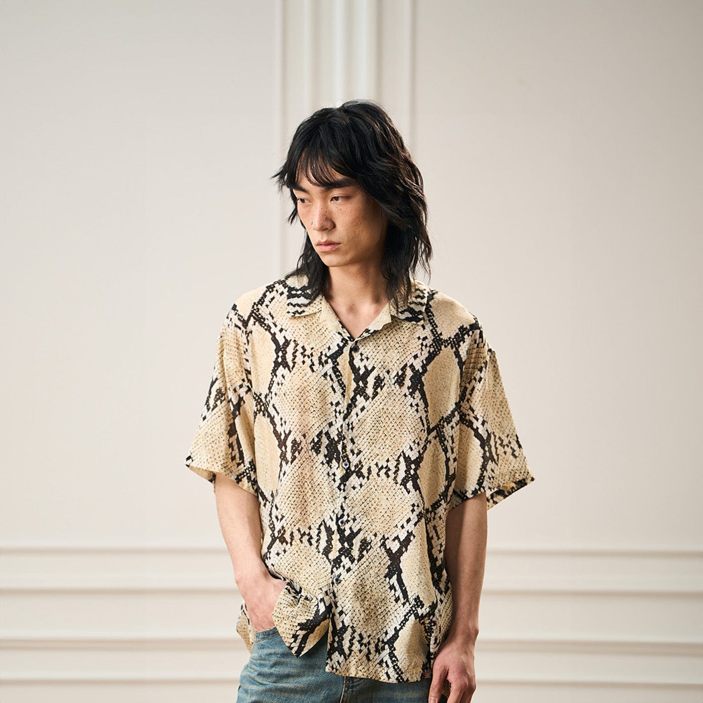 EPIC POETRY Python Cuban Half Shirt-Half shirt-S-Free Shipping Leatheretro