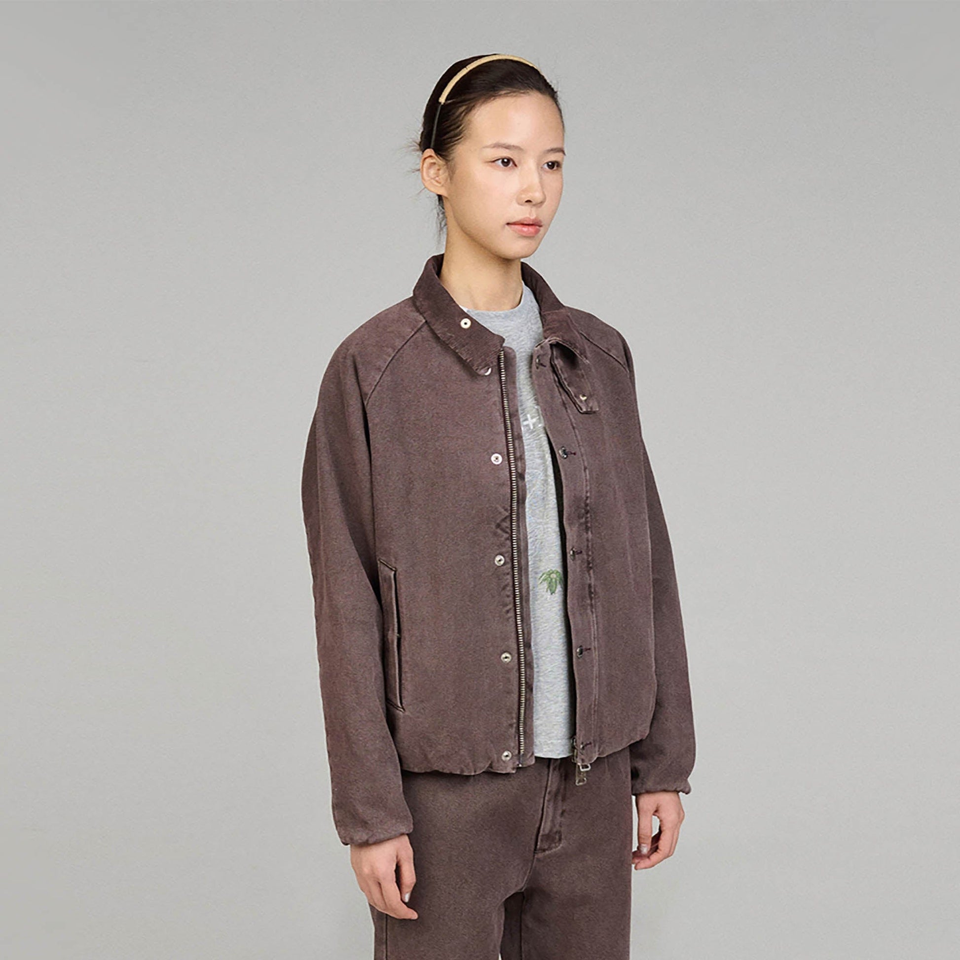 URBAN+FOREST Field Hunting Cinched-Hem Jacket-Jacket-S-Purple-Free Shipping Leatheretro