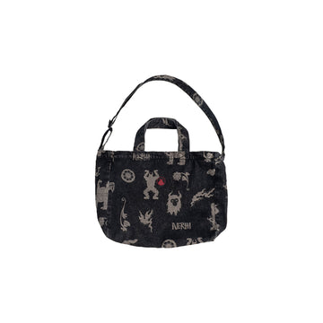 NERHI Tribal Totem Full-Print Shoulder Bag-Bag-Black (Preorder)-Free Shipping Leatheretro