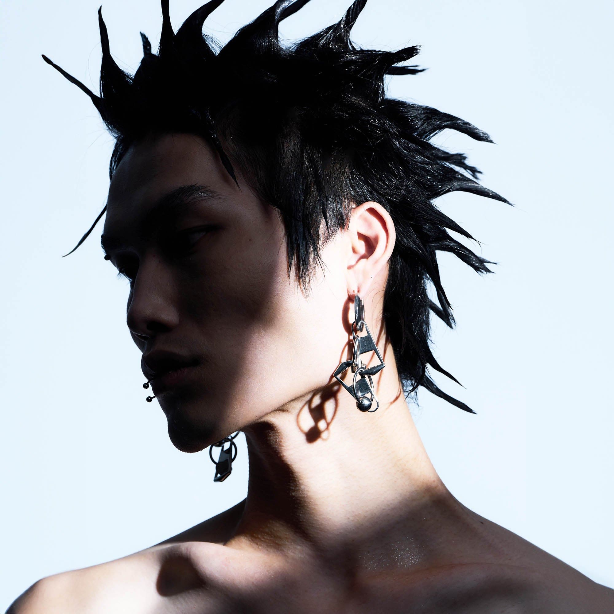 ILLUSORY Double-Zipper Earrings-Earring-Earring-Free Shipping Leatheretro