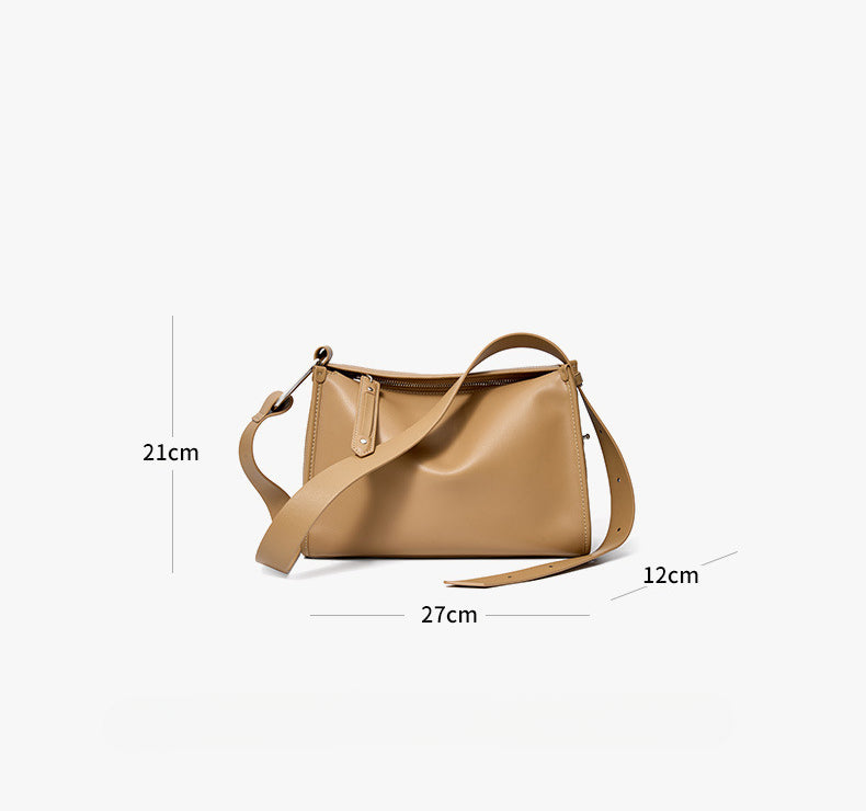 Women's Genuine Leather Crossbody Bag-Handbags-Black-Free Shipping Leatheretro