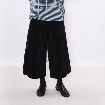 7440 37 1 Snap-Panel Corduroy Cropped Pants-Pants-S (Preorder)-Free Shipping Leatheretro