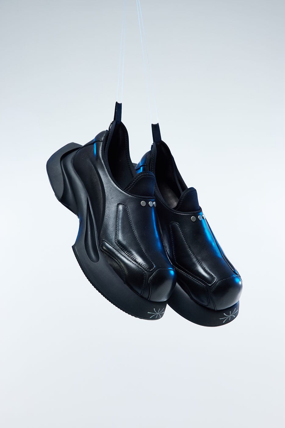 WHISTLEHUNTER x Oto3 Logo Derby Shoes-Shoes-36-Free Shipping Leatheretro