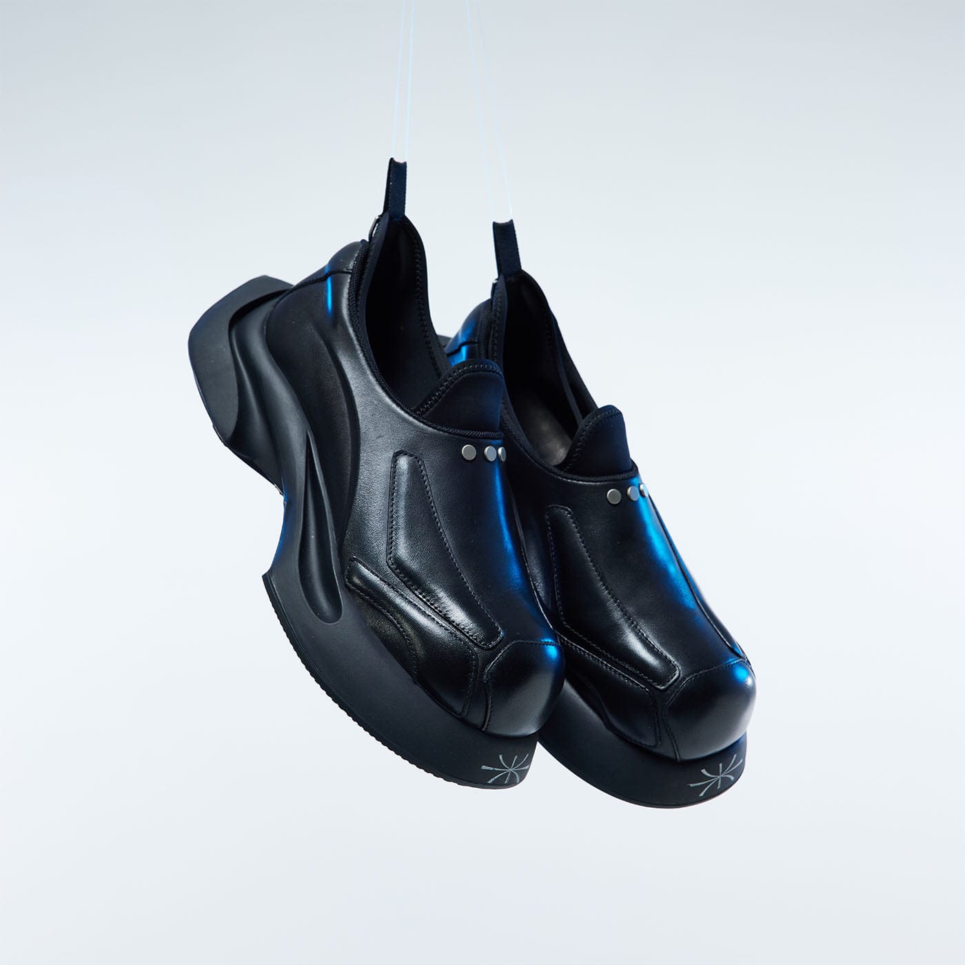 WHISTLEHUNTER x Oto3 Logo Derby Shoes-Shoes-36-Free Shipping Leatheretro