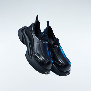 WHISTLEHUNTER x Oto3 Logo Derby Shoes-Shoes-36-Free Shipping Leatheretro