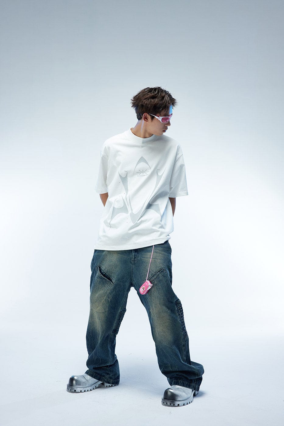 WHISTLEHUNTER Multi-Layered Washed Straight Jeans (Only Size M Left)-Jeans-S-Free Shipping Leatheretro