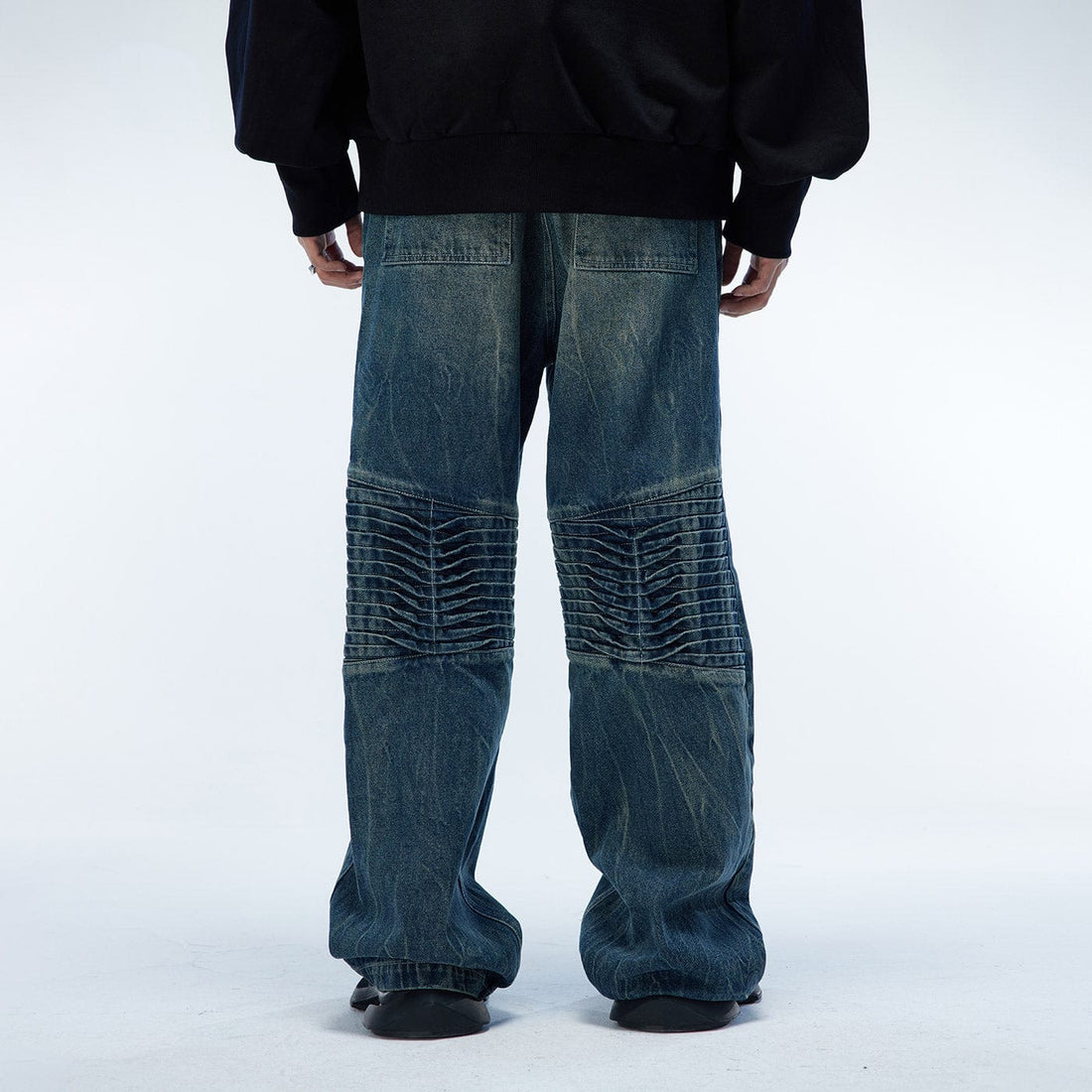 WHISTLEHUNTER Multi-Layered Washed Straight Jeans (Only Size M Left)-Jeans-S-Free Shipping Leatheretro