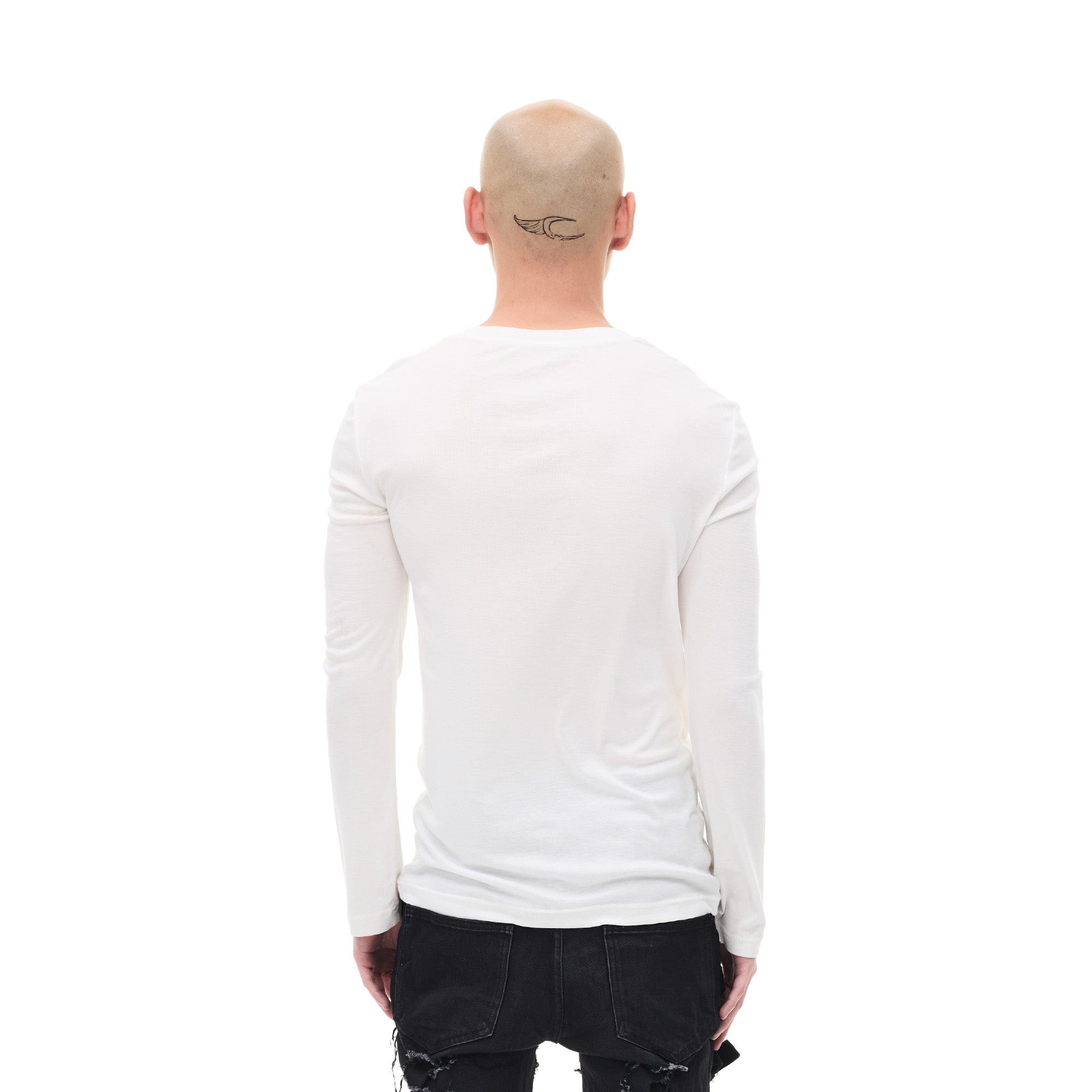 WHISTLEHUNTER Graphic Slim-Fit Stretchable Long-Sleeve Tee-L/S Tee-S-Gray-Free Shipping Leatheretro
