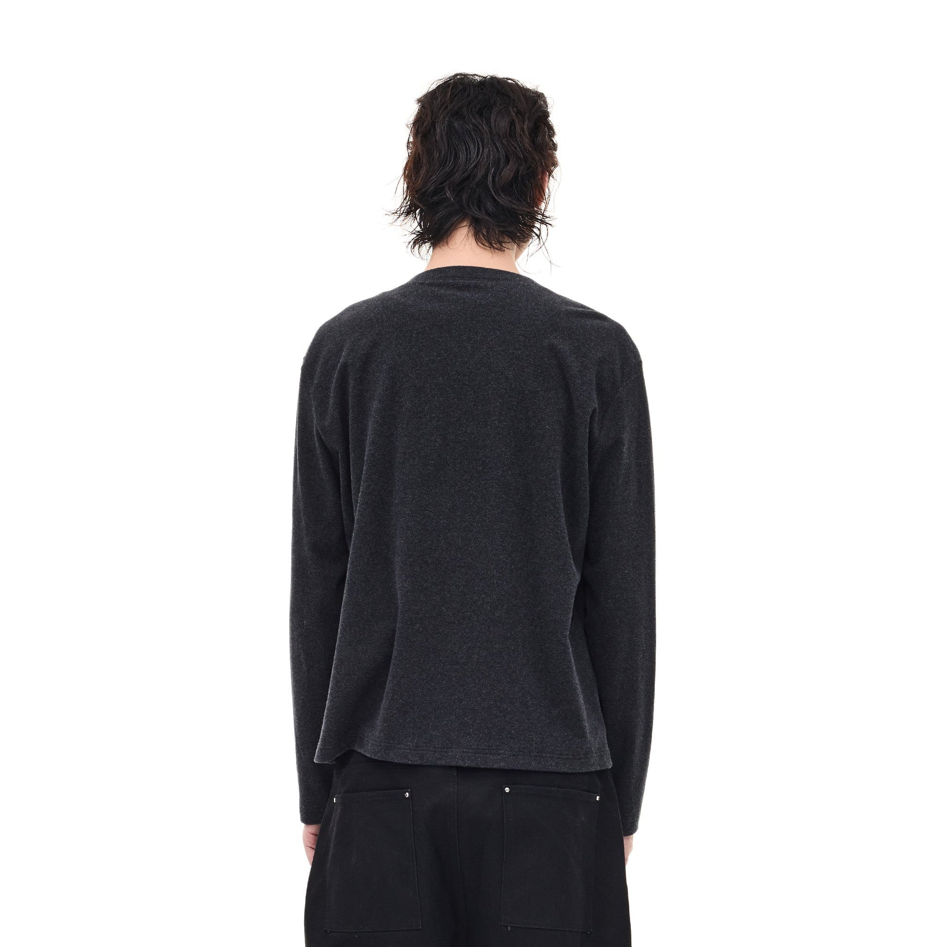 WHISTLEHUNTER Monogram Pin Wool-Blend Snap Cardigan-Sweater-S-Black-Free Shipping Leatheretro