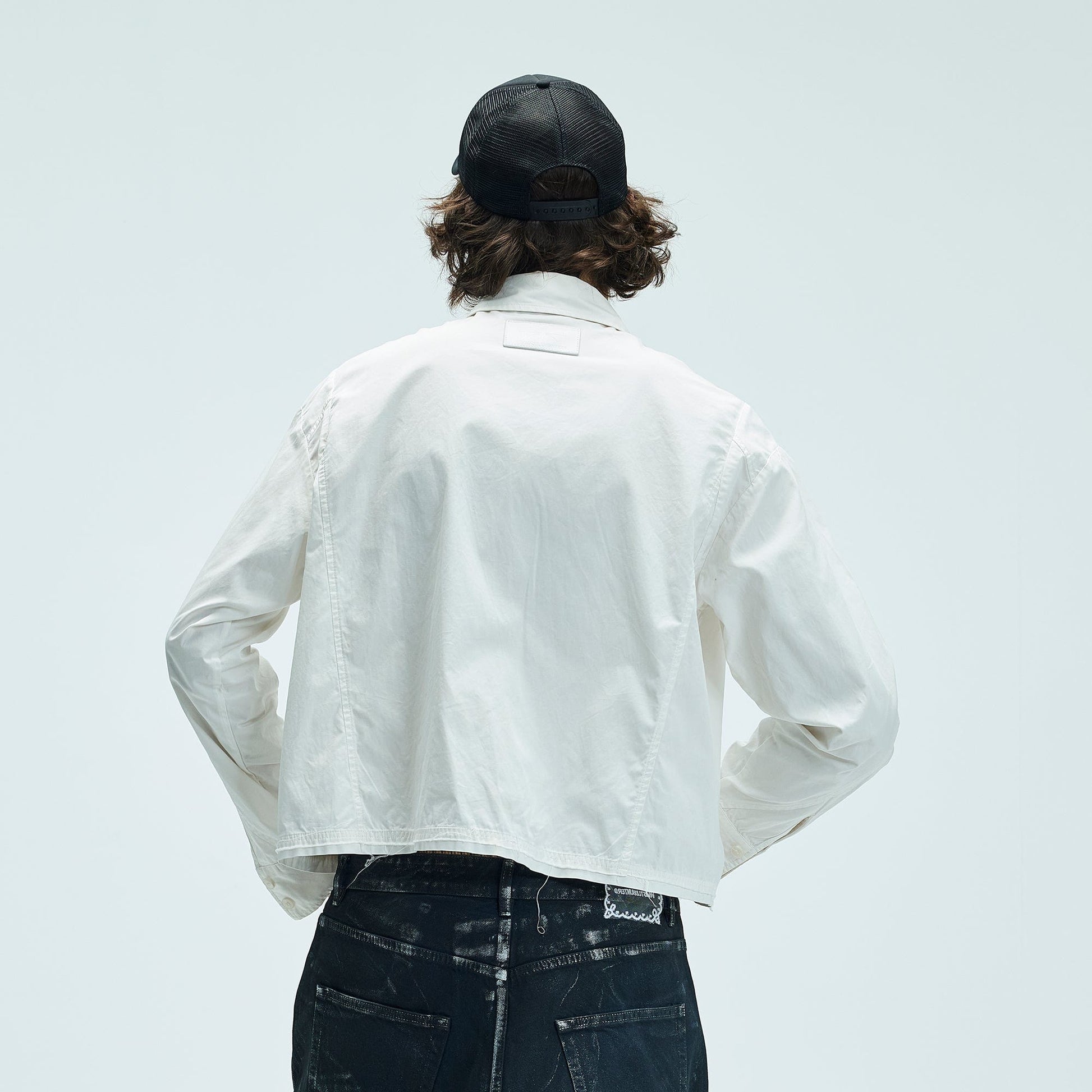 WHISTLEHUNTER Deconstructed Leather Label Shirt-Shirt-S-Free Shipping Leatheretro