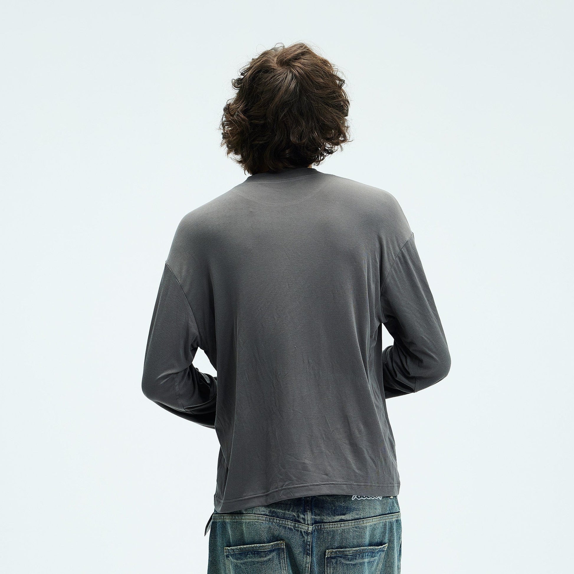 WHISTLEHUNTER Retro LOGO Long-Sleeve T-Shirt-L/S Tee-S-Black-Free Shipping Leatheretro