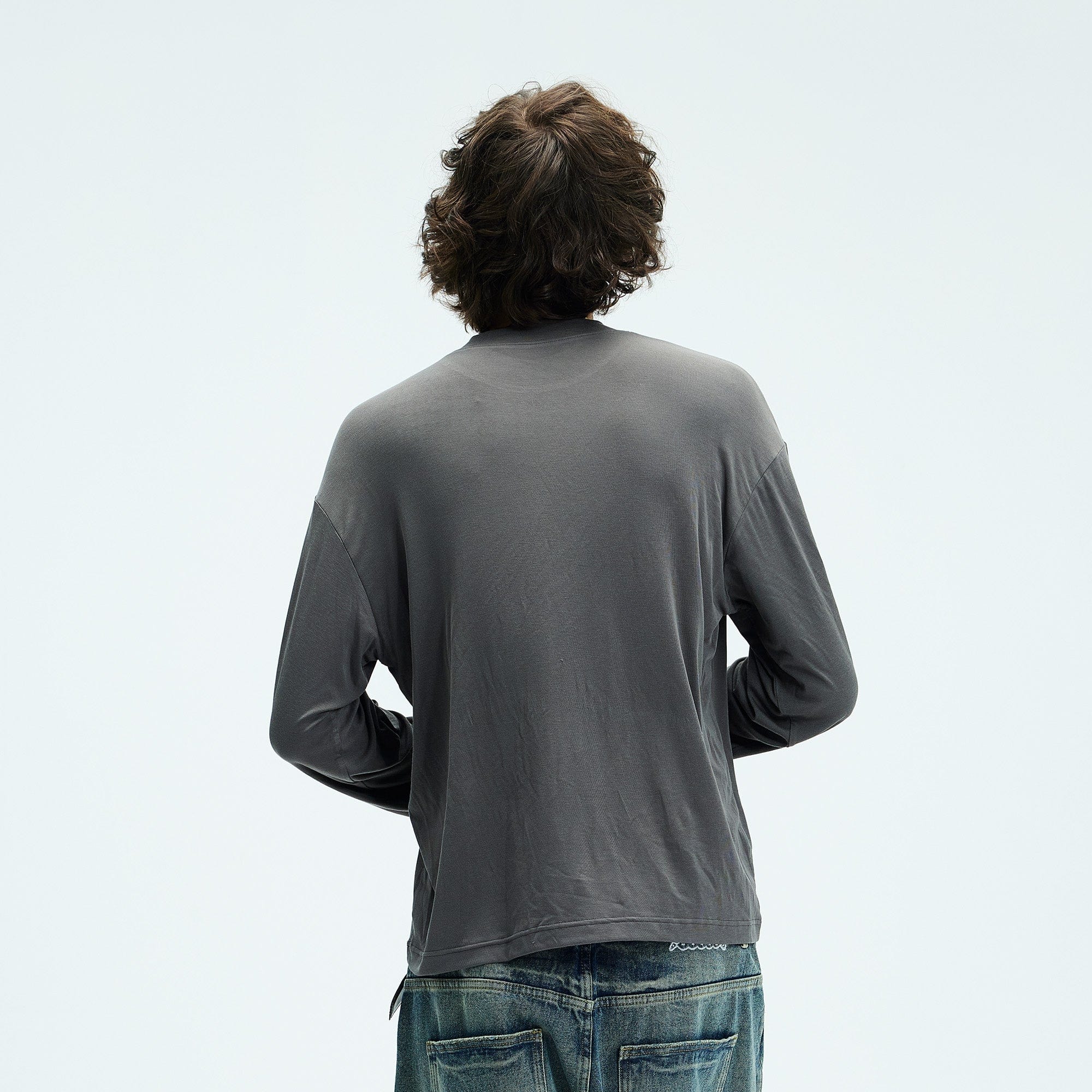 WHISTLEHUNTER Retro LOGO Long-Sleeve T-Shirt-L/S Tee-S-Black-Free Shipping Leatheretro