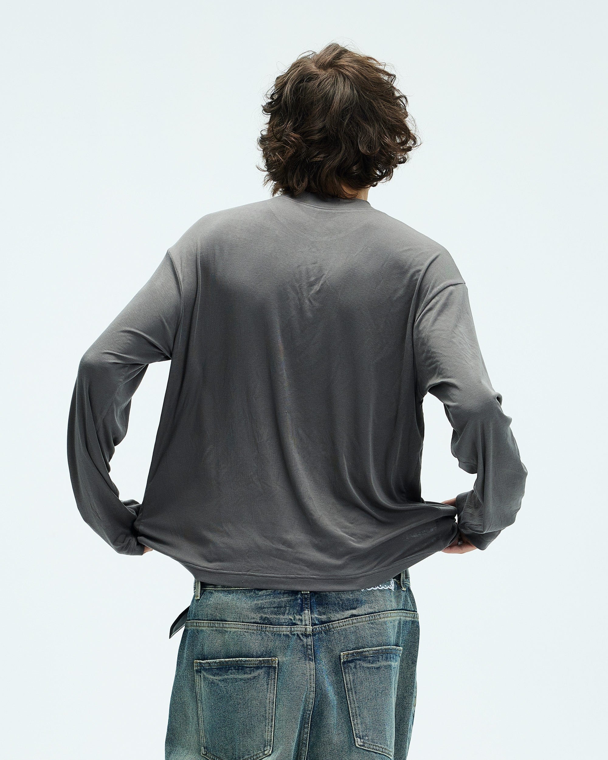 WHISTLEHUNTER Retro LOGO Long-Sleeve T-Shirt-L/S Tee-S-Black-Free Shipping Leatheretro