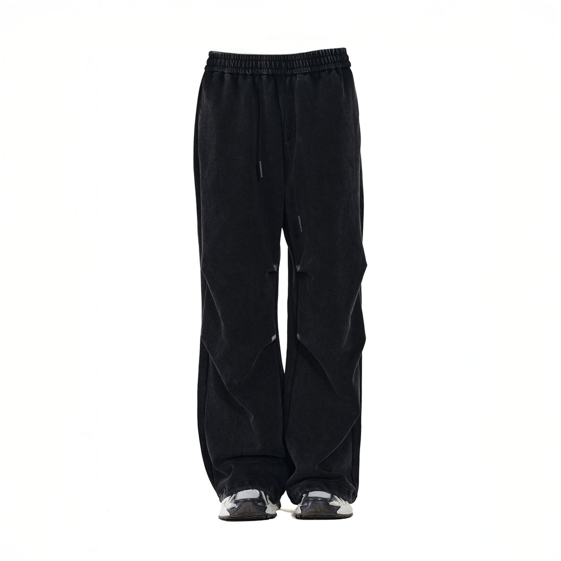 OVERLAPS Crinkled Oversized Parachute Sweatpants-Pants-S-Free Shipping Leatheretro