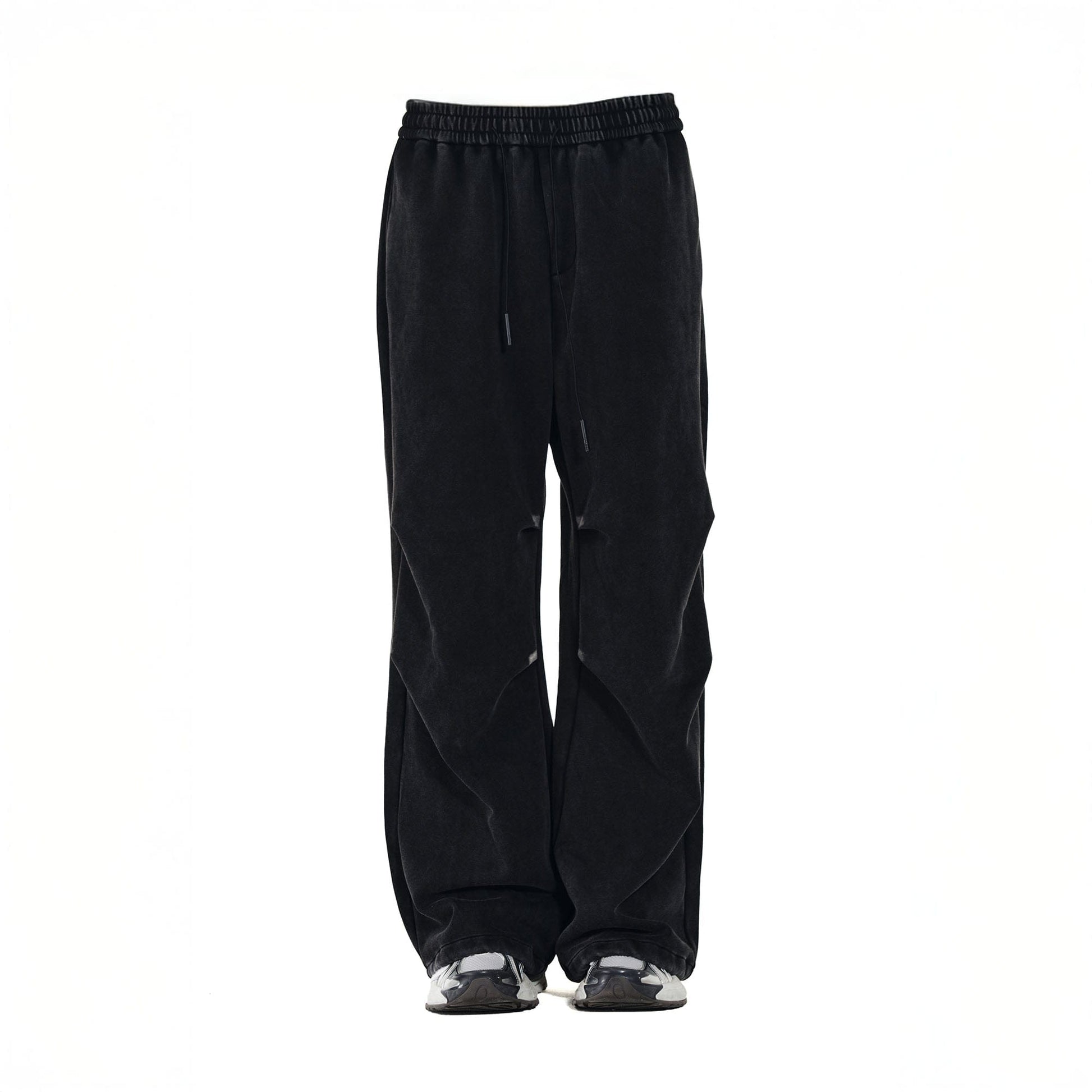 OVERLAPS Crinkled Oversized Parachute Sweatpants-Pants-S-Free Shipping Leatheretro