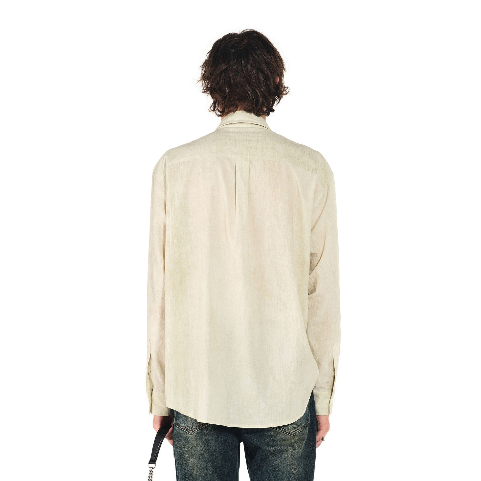 OVERLAPS Essential Crinkled Pocket Shirt-Shirt-S-Free Shipping Leatheretro