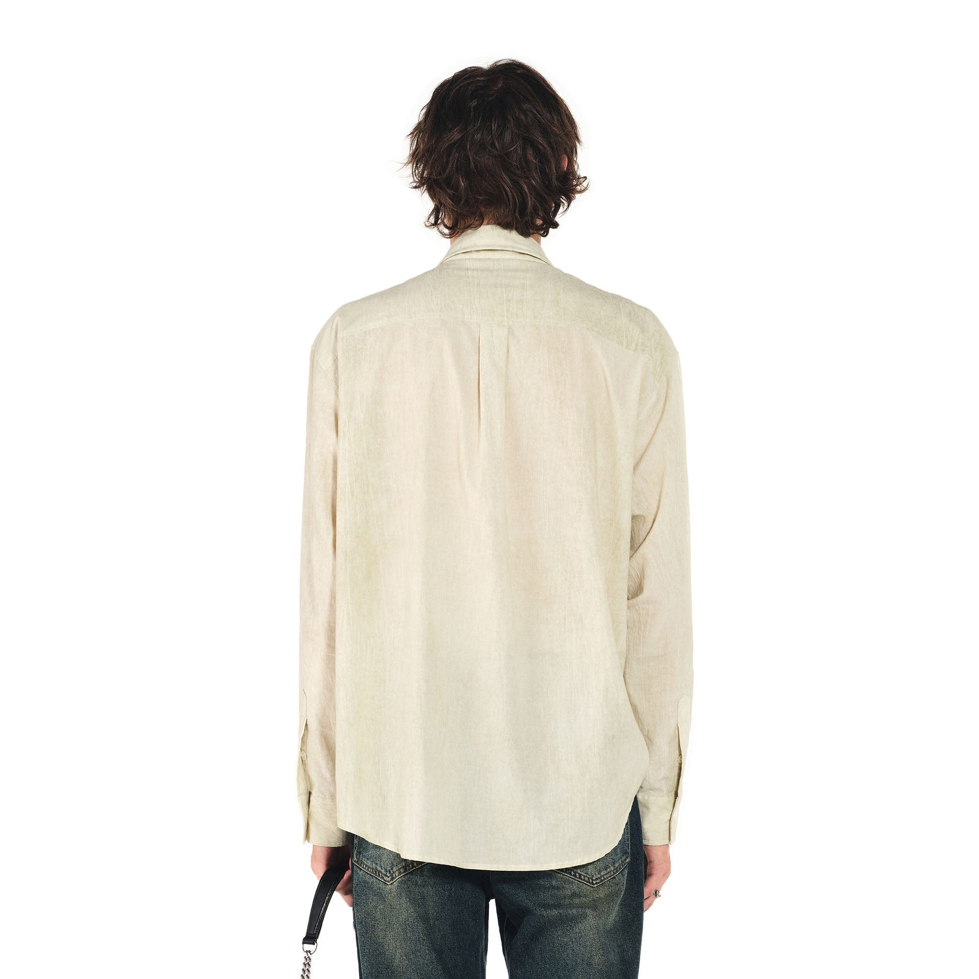 OVERLAPS Essential Crinkled Pocket Shirt-Shirt-S-Free Shipping Leatheretro