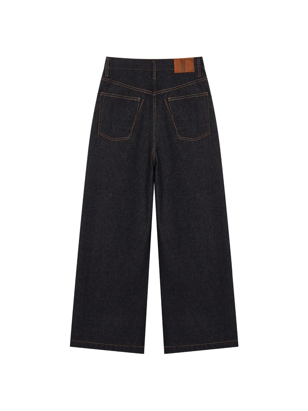 OPICLOTH Retro Washed Pleated Wide-Leg Jeans-Jeans-XS-Free Shipping Leatheretro