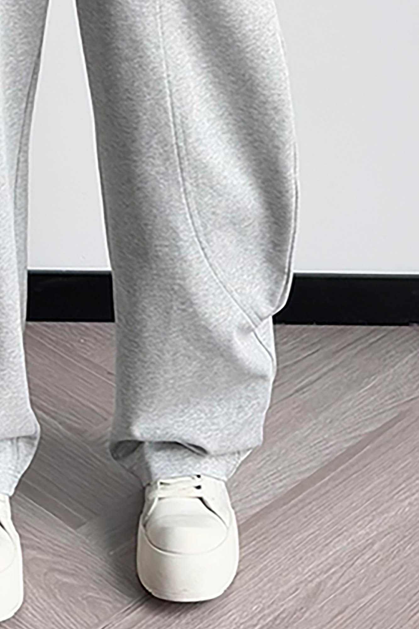 KREATE Curved-Spliced Sorona Quick-Dry Sweatpants-Pants-S-Gray-Free Shipping Leatheretro
