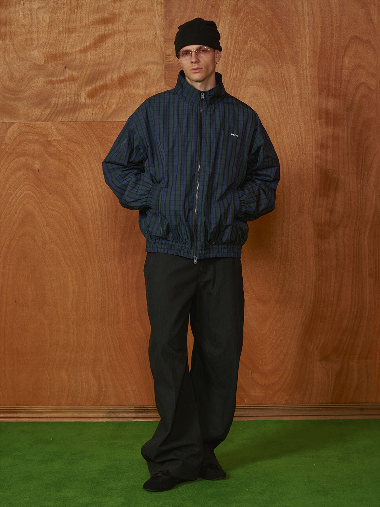 PMW Retro Plaid Utility Jacket-Jacket-S-Free Shipping Leatheretro