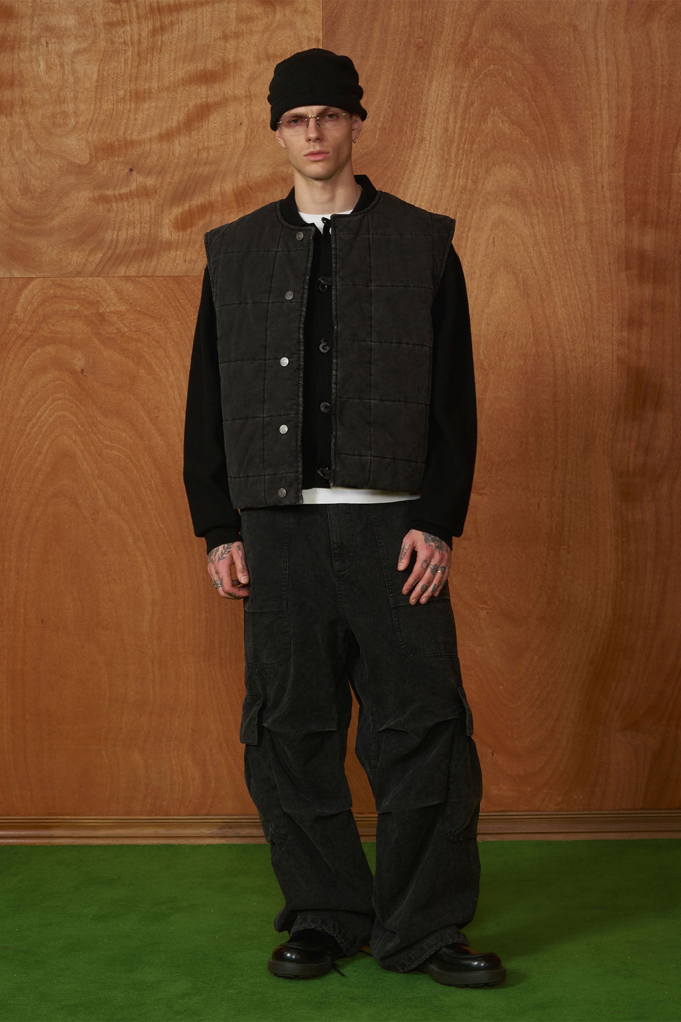 PMW Multi-Pocket Washed Cargo Jeans-Jeans-S-Free Shipping Leatheretro