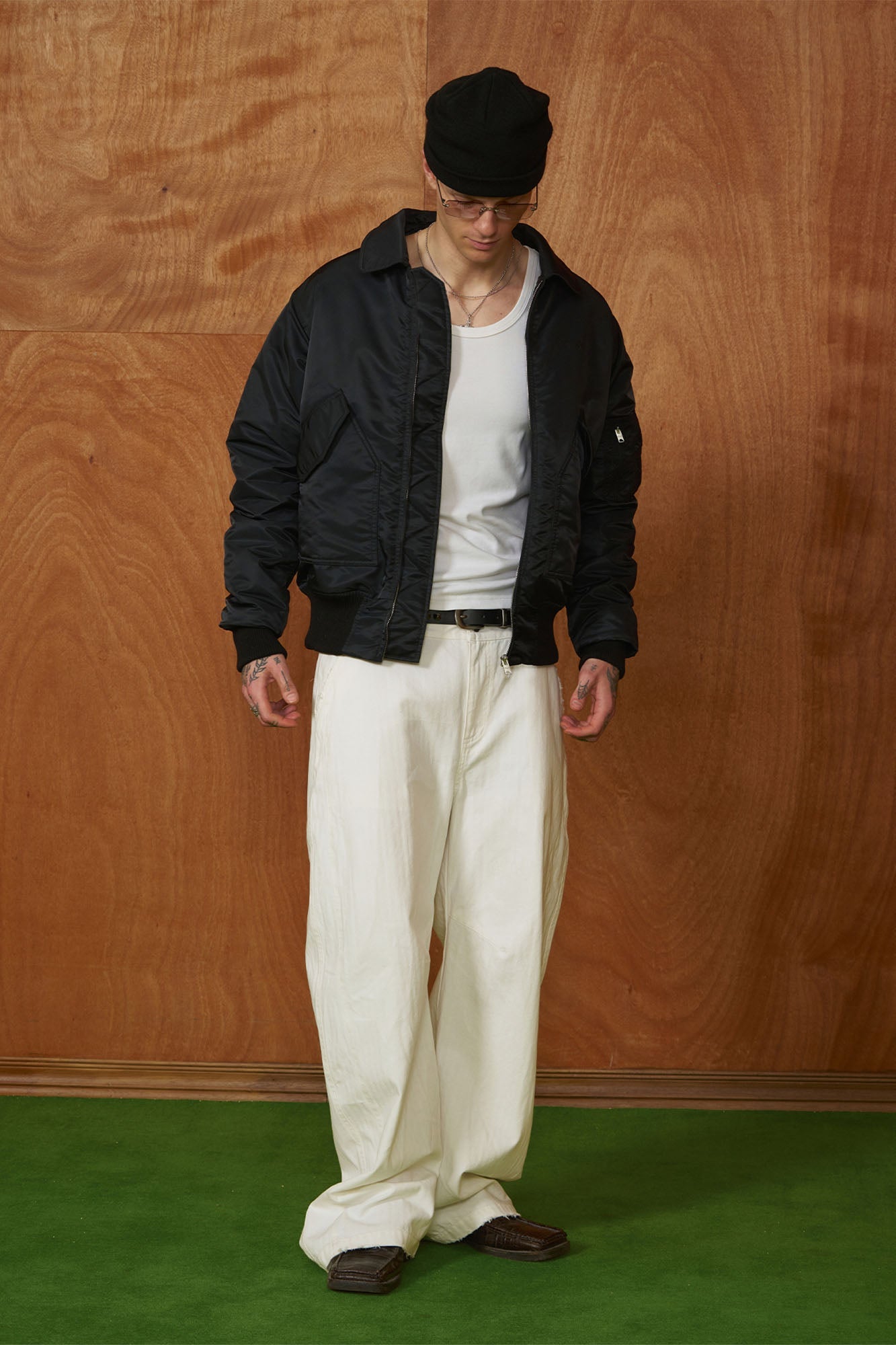 PMW Classic Ruched Insulated Bomber Jacket-Jacket-S-Green-Free Shipping Leatheretro