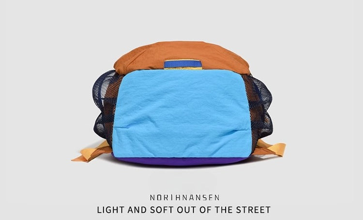 Boom Women's Versatile Color-Block Hiking Backpack-Purple-Free Shipping Leatheretro