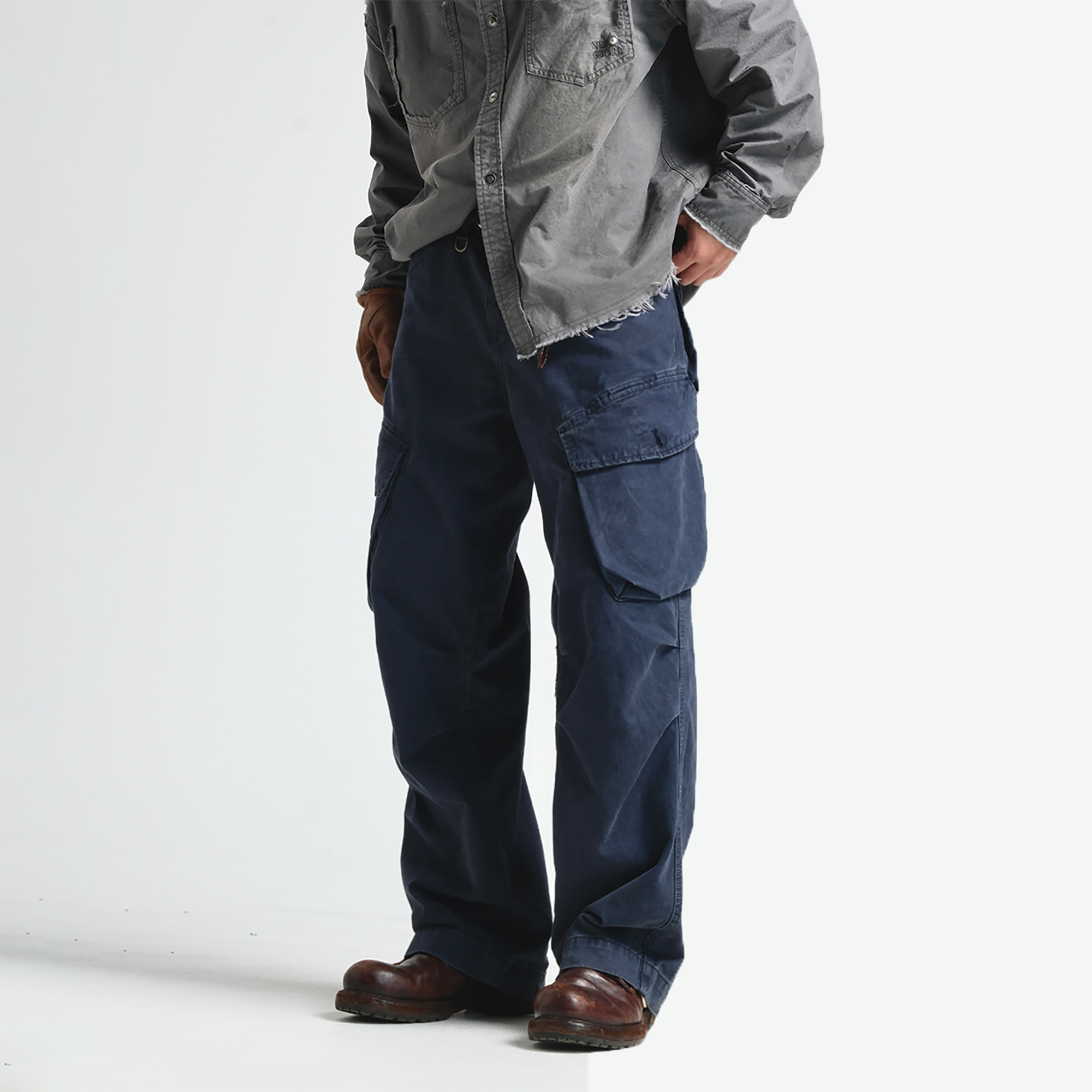 NEIGBORL Large Utility Pockets Cargo Pants-Pants-S-Blue-Free Shipping Leatheretro
