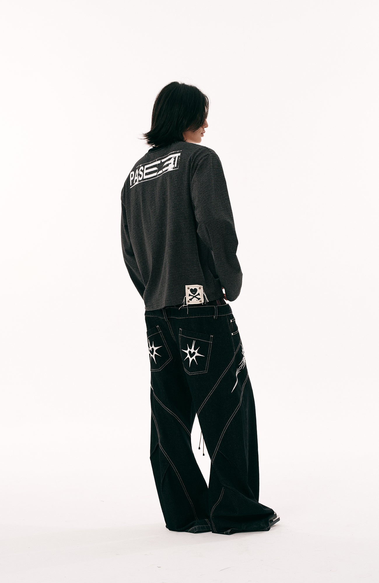 PASET Gothic Graphic Long-Sleeve Tee-L/S Tee-S-Free Shipping Leatheretro