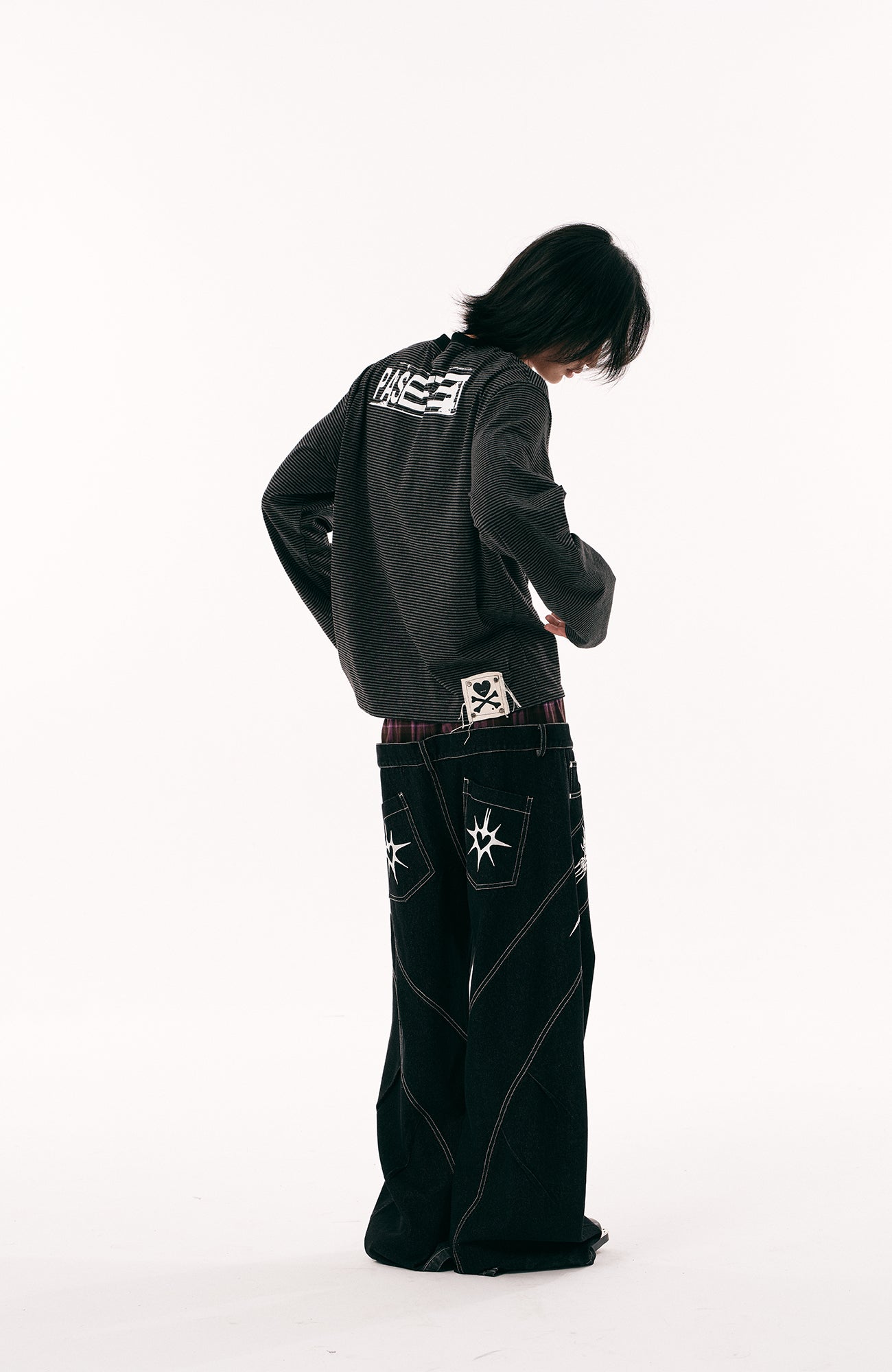 PASET Gothic Graphic Long-Sleeve Tee-L/S Tee-S-Free Shipping Leatheretro