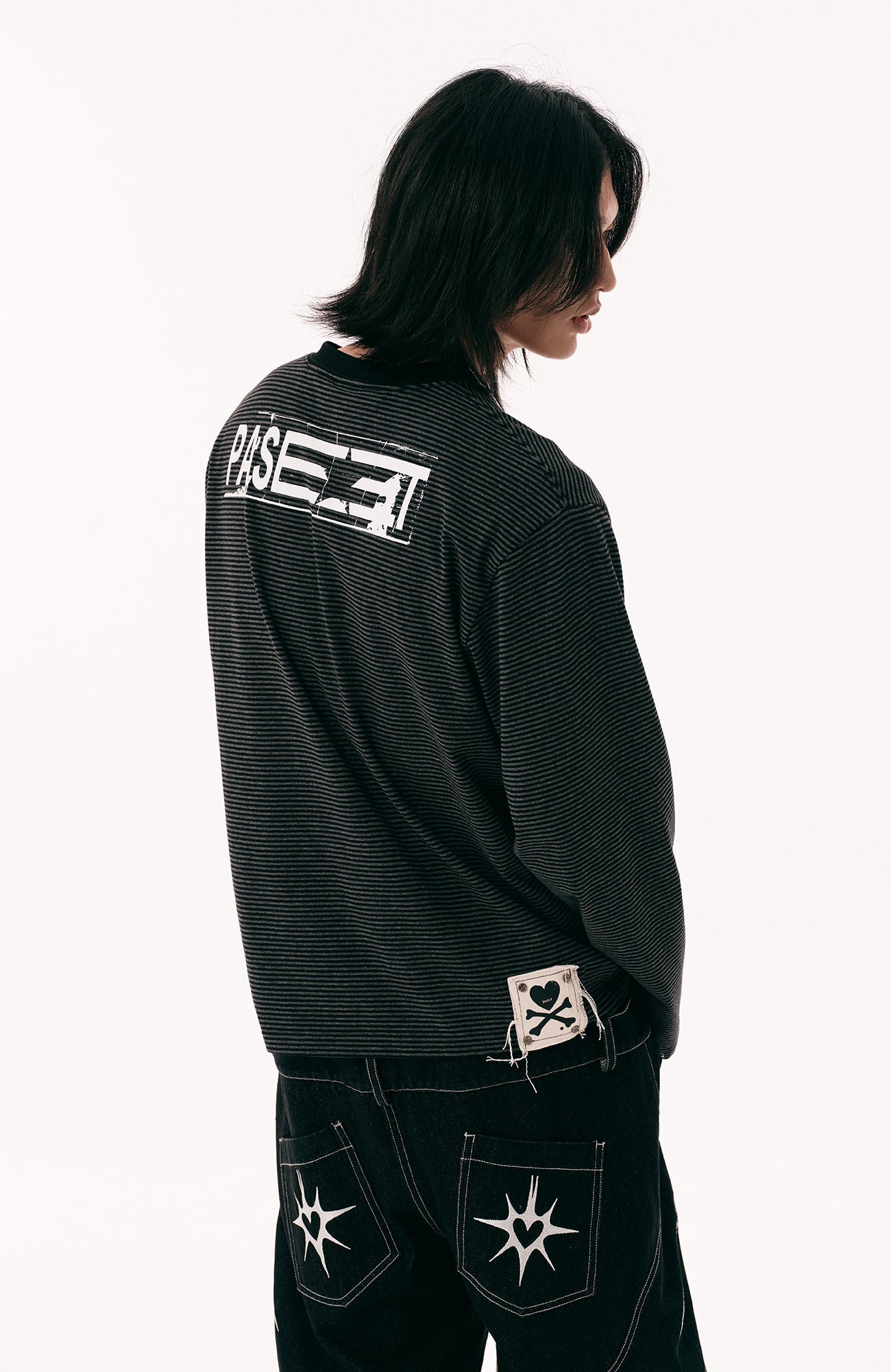 PASET Gothic Graphic Long-Sleeve Tee-L/S Tee-S-Free Shipping Leatheretro