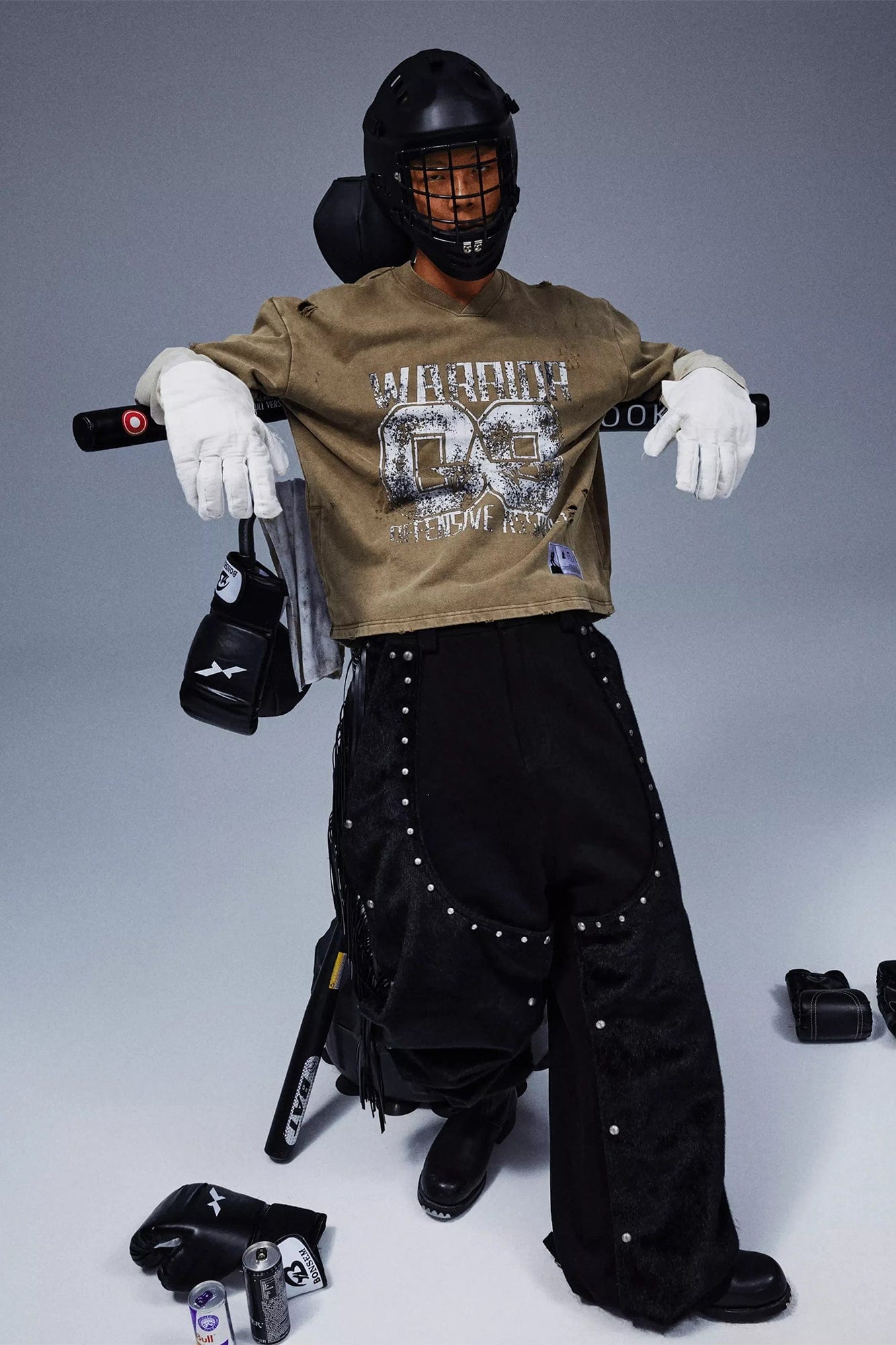 TECNINEGROUP No.09 Distressed Layered Long-Sleeve Tee-L/S Tee-S-Free Shipping Leatheretro