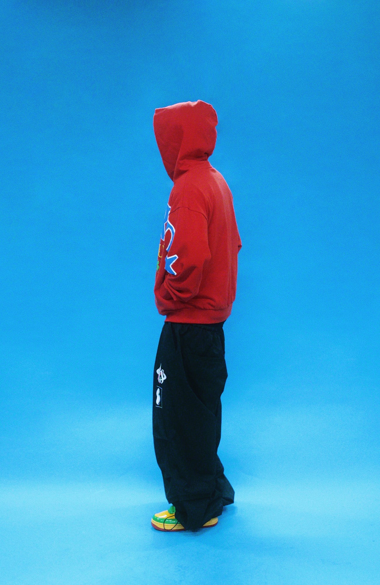 EVETS Foam Print Graphic Hoodie-Jacket-S-Red-Free Shipping Leatheretro