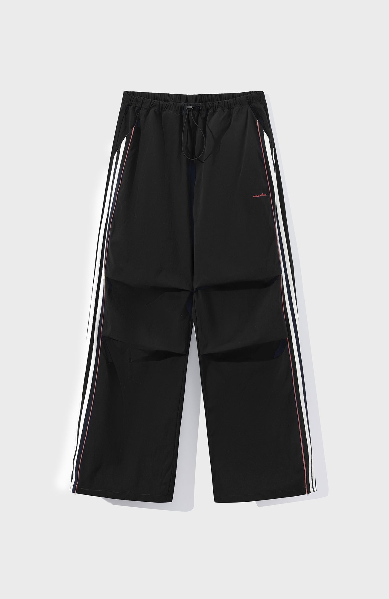 UMAMIISM Striped Quick-Dry Track Pants-Pants-XS (Preorder)-Black-Free Shipping Leatheretro