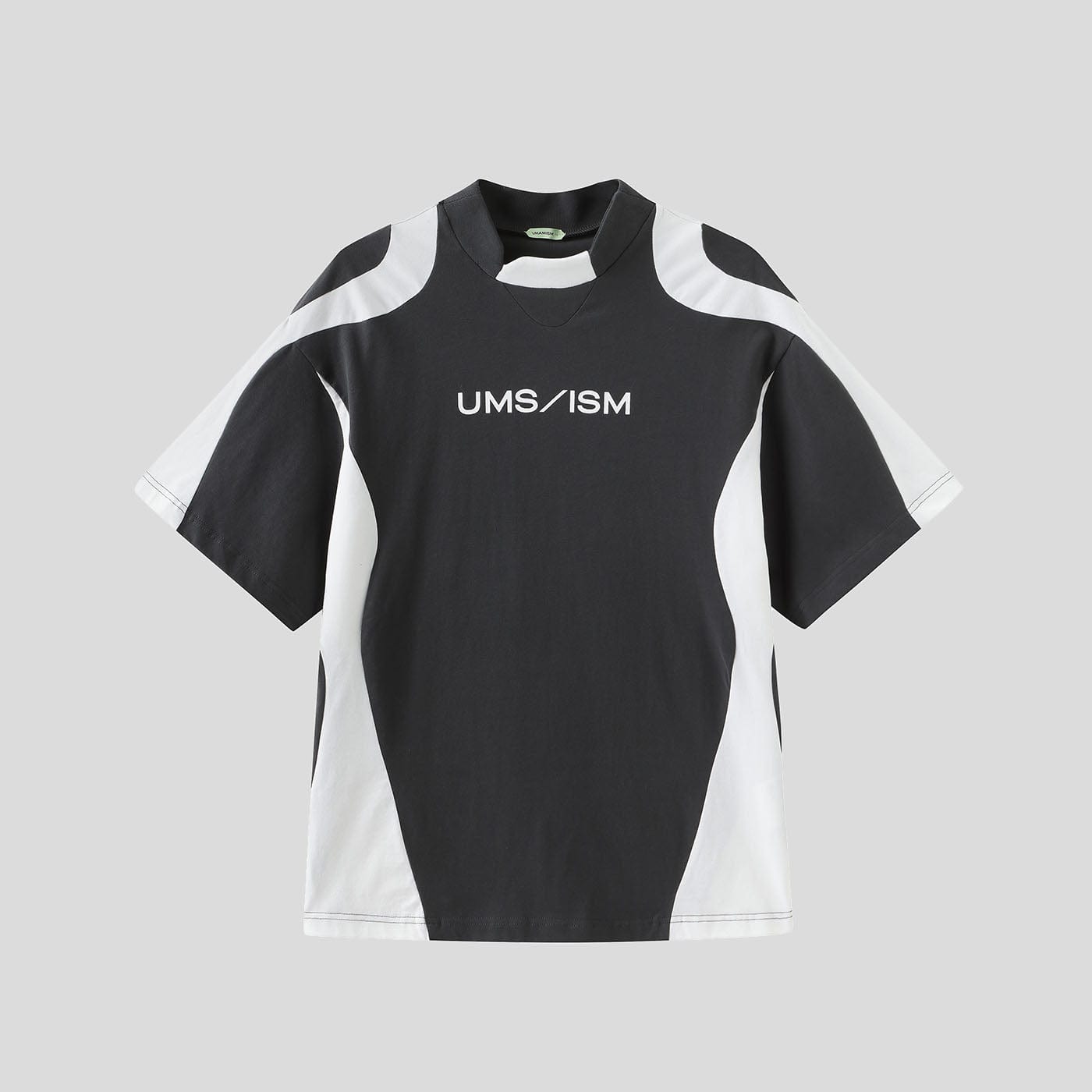 UMAMIISM Modern Spliced Racing T-Shirt-T Shirt-XS-Dark Grey-Free Shipping Leatheretro
