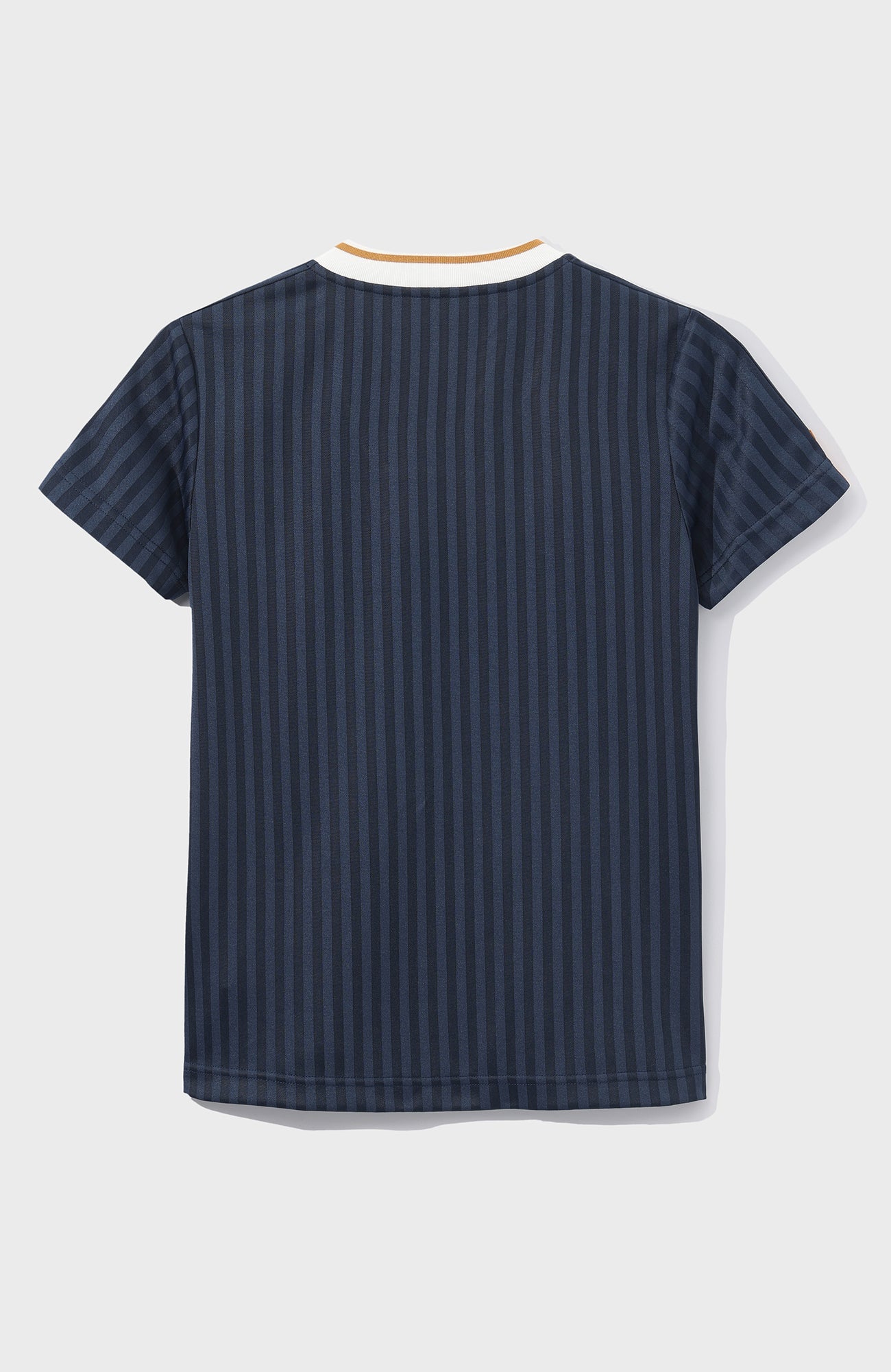 UMAMIISM Jacquard Stripe V-Neck Jersey Tee-T Shirt-XS-Free Shipping Leatheretro