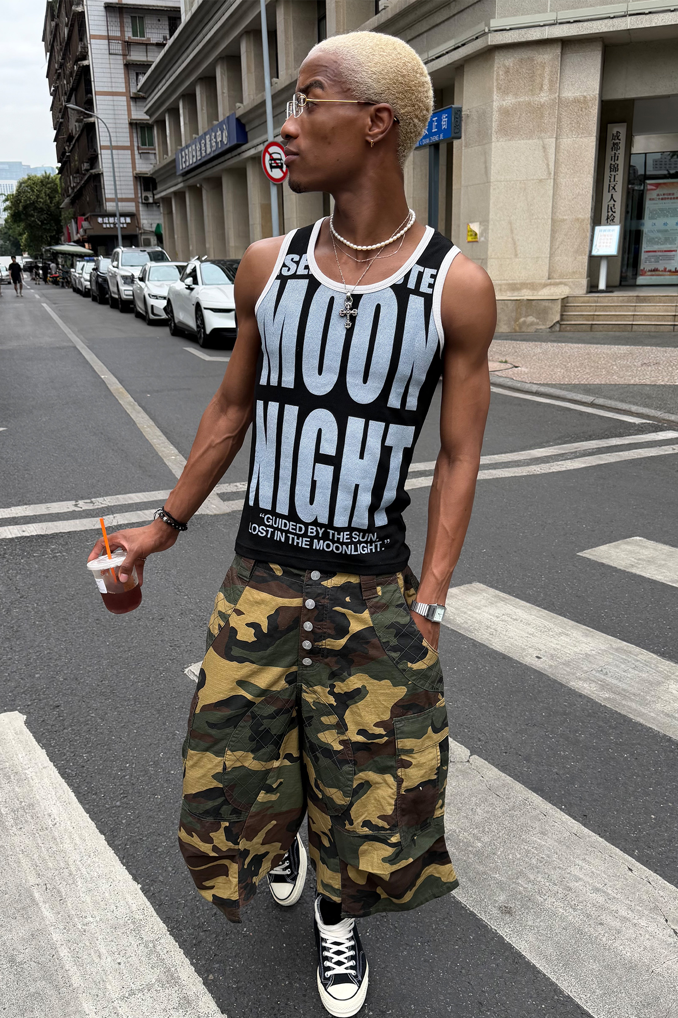 STEEPC Button-Fly Camo Quilted Cargo Shorts-Shorts-S / 28"-Free Shipping Leatheretro