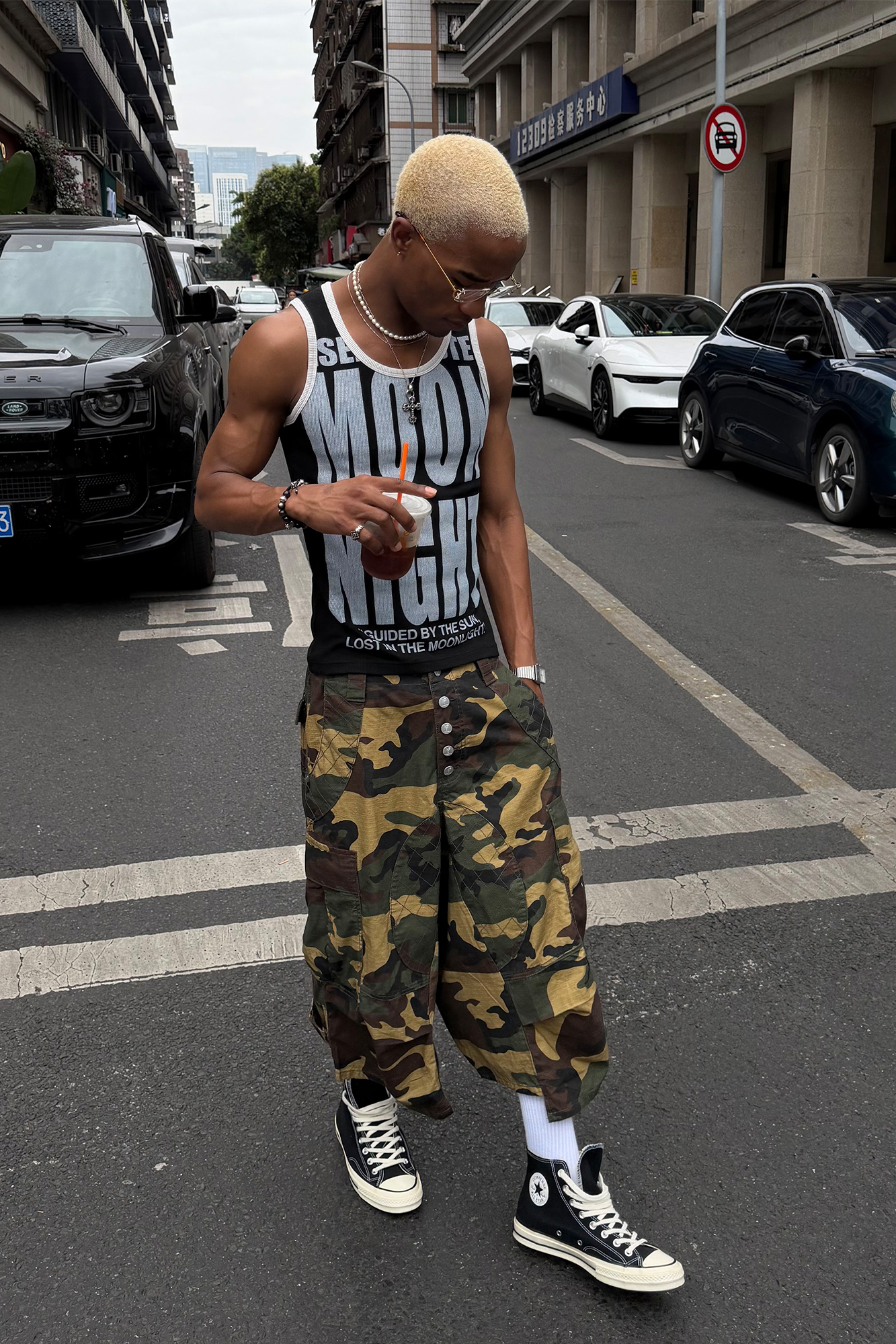 STEEPC Button-Fly Camo Quilted Cargo Shorts-Shorts-S / 28"-Free Shipping Leatheretro