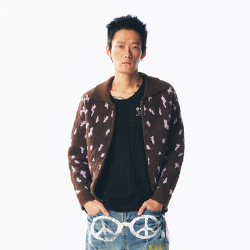 1997 POSTOFFICE Fuzzy Strawberry-Leopard Dual-Zip Knit Jacket-Jacket-S (Preorder)-Free Shipping Leatheretro